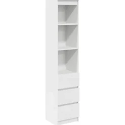 Aparador Regina 3 estantes + 3 cajones blanco 180x37,5x35 cm