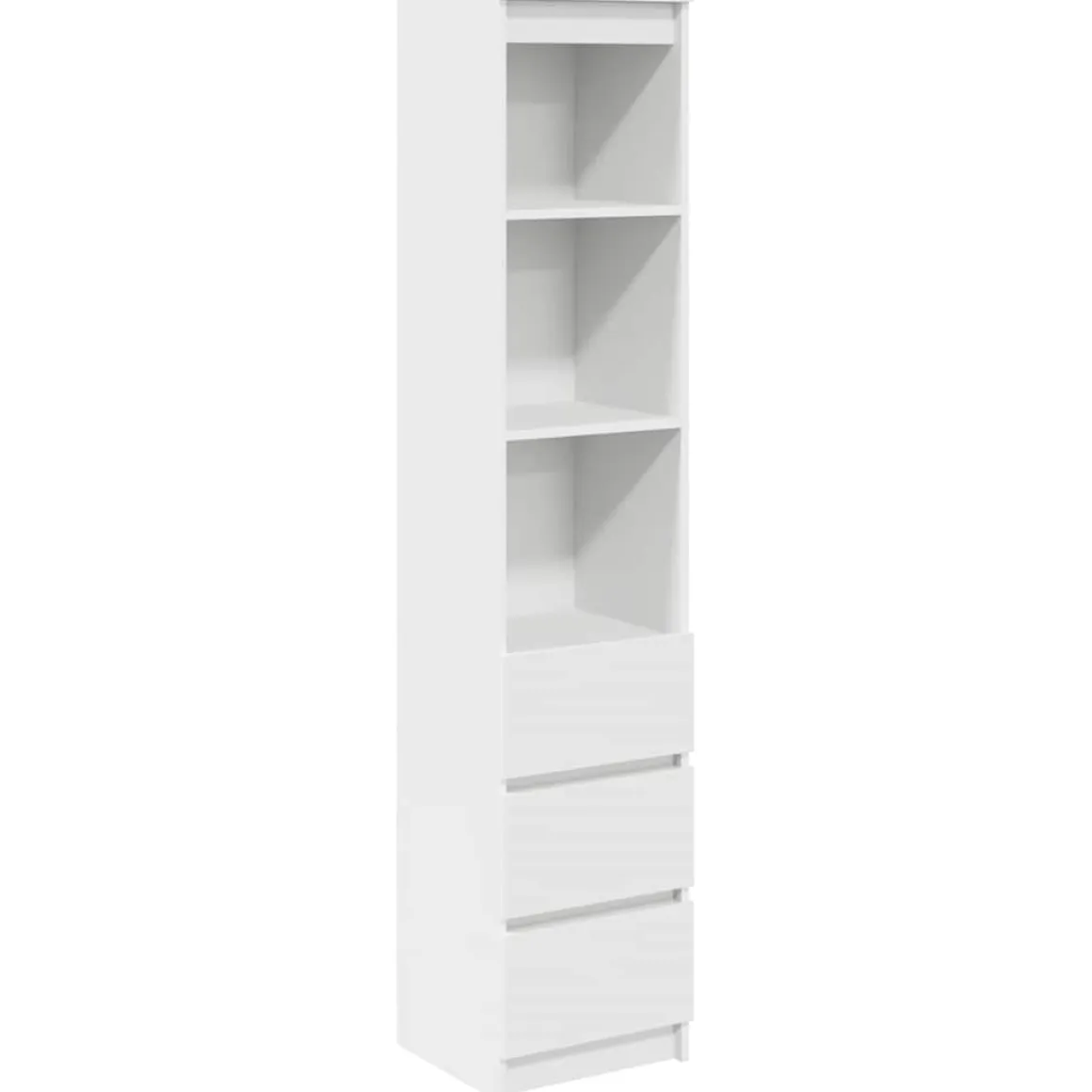 Aparador Regina 3 estantes + 3 cajones blanco 180x37,5x35 cm