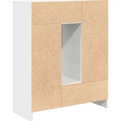 Aparador Rosal 2 puertas + 2 cajones + compartimento blanco 90x73x31 cm