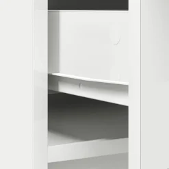 Aparador Rosal 2 puertas + 2 cajones + compartimento blanco 90x73x31 cm