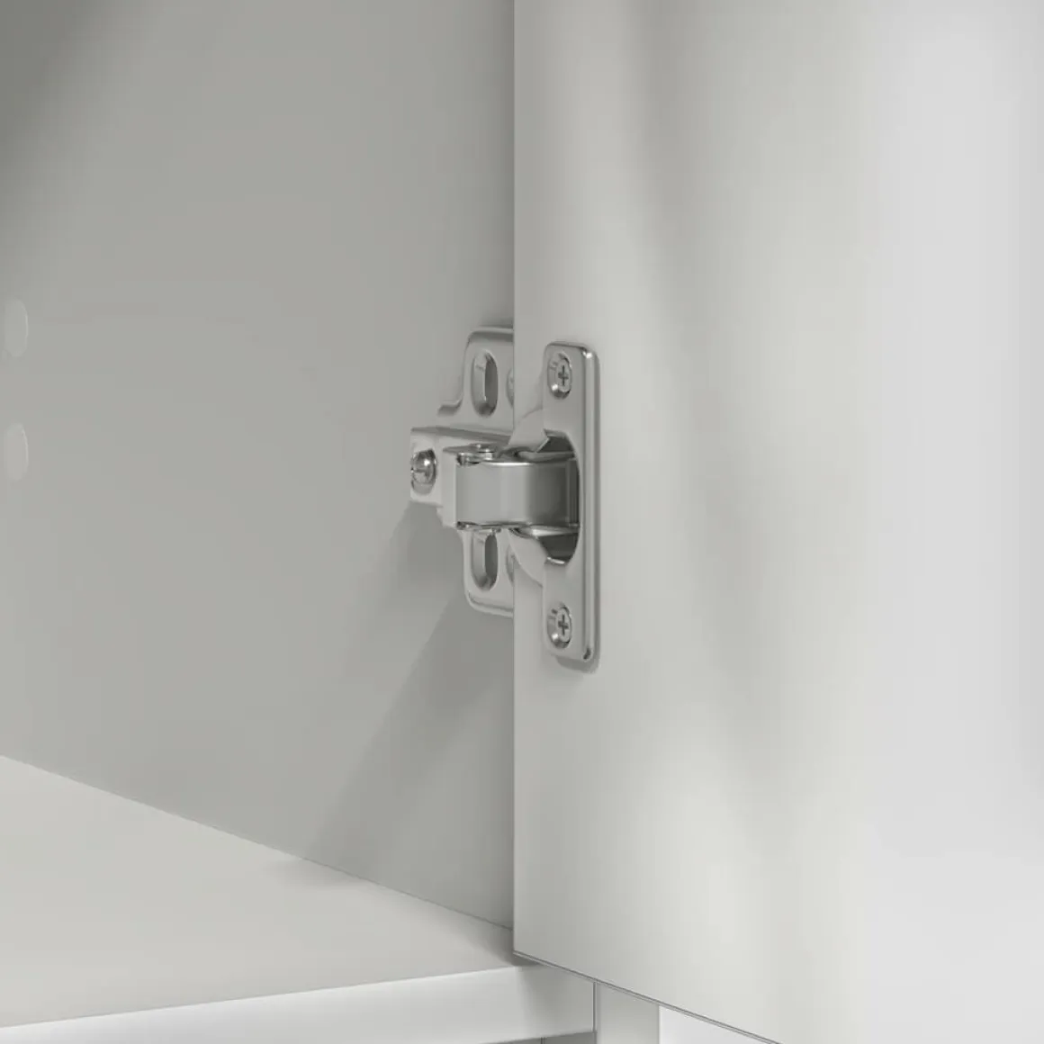Aparador Rosal 2 puertas + 2 cajones + compartimento blanco 90x73x31 cm
