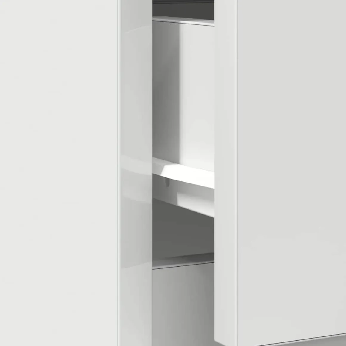 Aparador Rumba 2 puertas + cajón blanco 65x71x35 cm