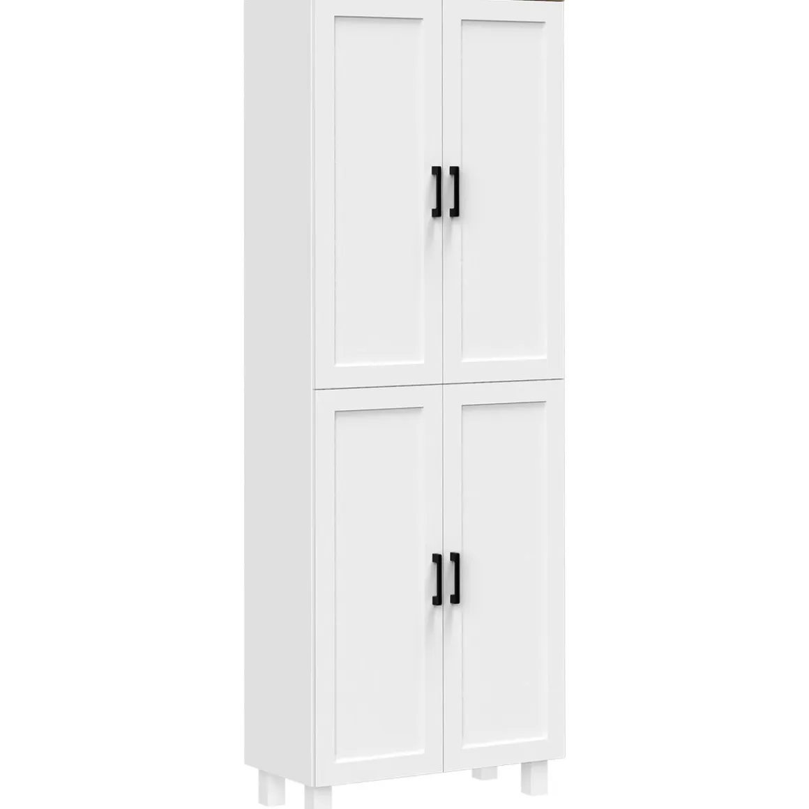 Aparador Selenita Homcom 2 armarios blanco 170,5x60x30 cm