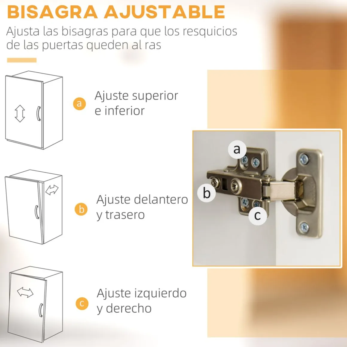 Aparador Serrano Homcom 3 cajones + 4 puertas blanco 183,5x100x39,5 cm
