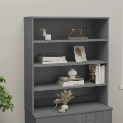 Aparador superior Hamar 3 niveles madera de pino 100x90x30 cm
