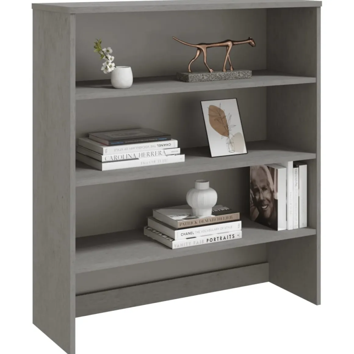 Aparador superior Hamar 3 niveles madera de pino 100x90x30 cm