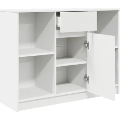Aparador Tundra 4 compartimentos + cajón + puerta blanco 76x101x35 cm