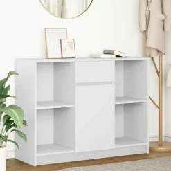 Aparador Tundra 4 compartimentos + cajón + puerta blanco 76x101x35 cm