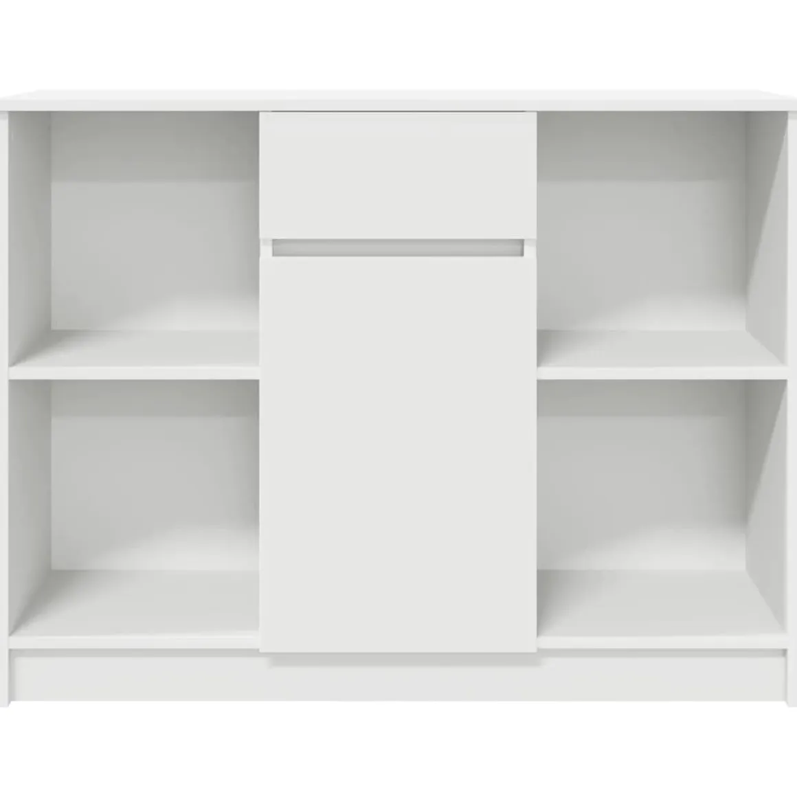 Aparador Tundra 4 compartimentos + cajón + puerta blanco 76x101x35 cm