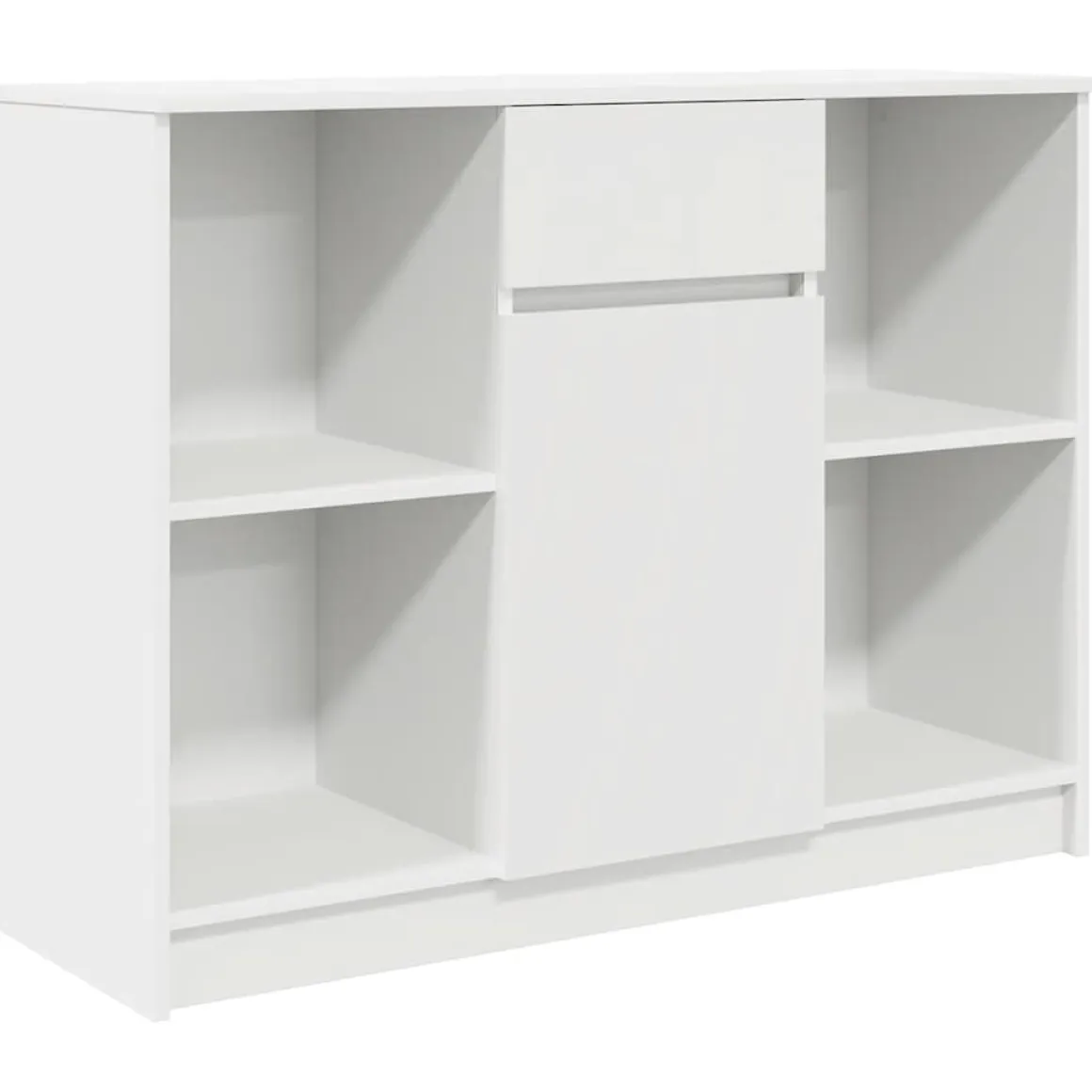Aparador Tundra 4 compartimentos + cajón + puerta blanco 76x101x35 cm