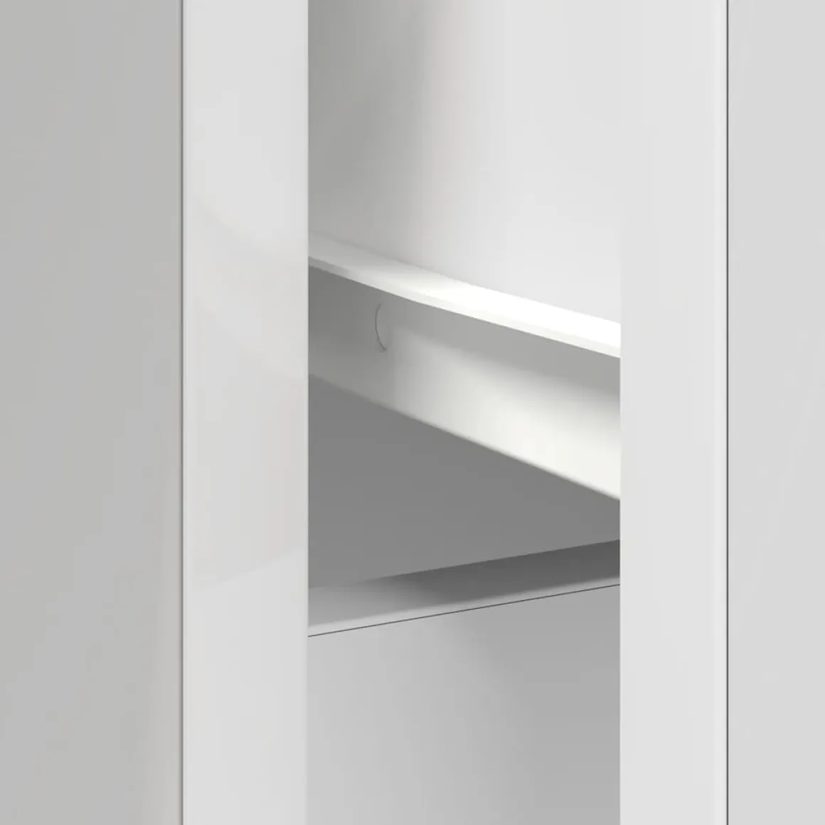Aparador Tundra 4 compartimentos + cajón + puerta blanco 76x101x35 cm