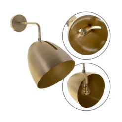 Aplique Inoi Lumit 28W de pared bronce Ø20x32 cm