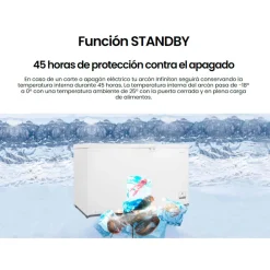 Arcón congelador Infiniton CH-MF50 500L Defrost 4D Cooling E blanco 165 cm