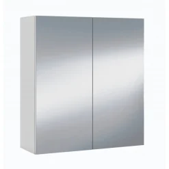 Armario 2 puertas con espejo Camerino blanco 65x60x21 cm