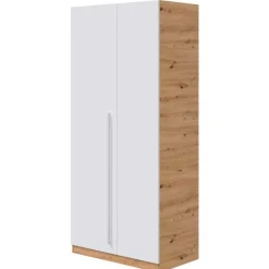 Armario Ambient 2 puertas roble nodi/blanco artik 200x90x52 cm