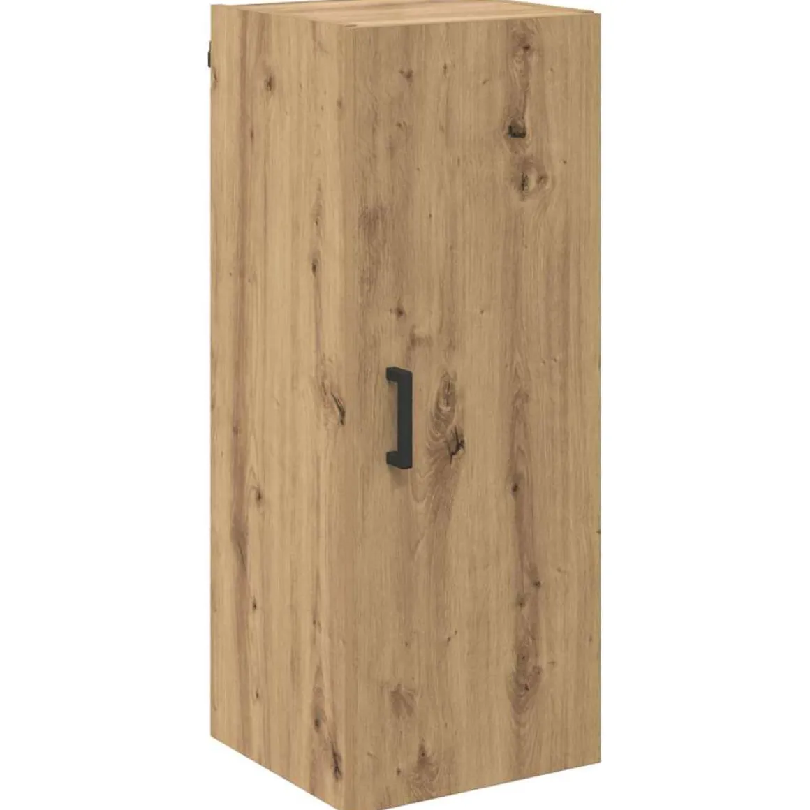 Armario auxiliar Adrianne 1 puerta + 3 cajones roble 180x34,5x34 cm