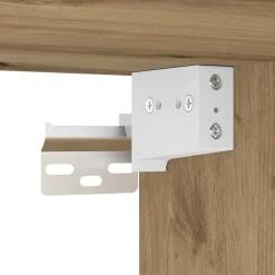 Armario auxiliar Babi 2 puertas + 2 cajones + 3 estantes roble 180x69,5x32,5 cm