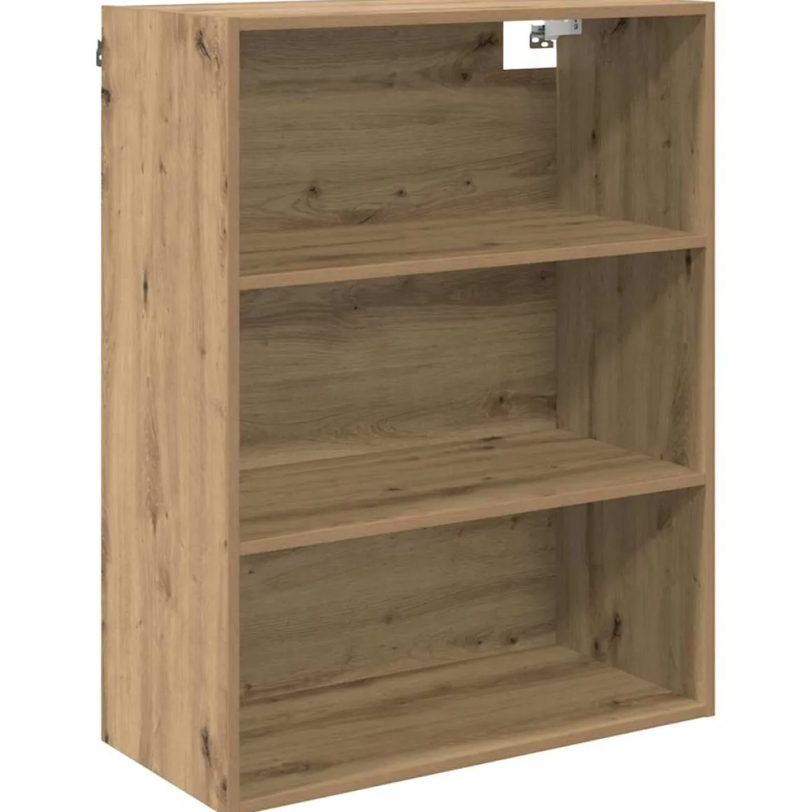 Armario auxiliar Caterina 3 estantes + 2 cajones + 2 puertas roble 180x69,5x32,5 cm