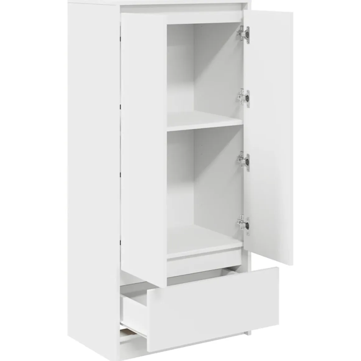 Armario auxiliar Celeste doble puerta + cajón blanco 119,5x55,5x34 cm