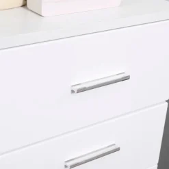 Armario auxiliar de baño Bowe Kleankin 1 puerta + cajón + estante ajustable blanco77,5x35x30 cm