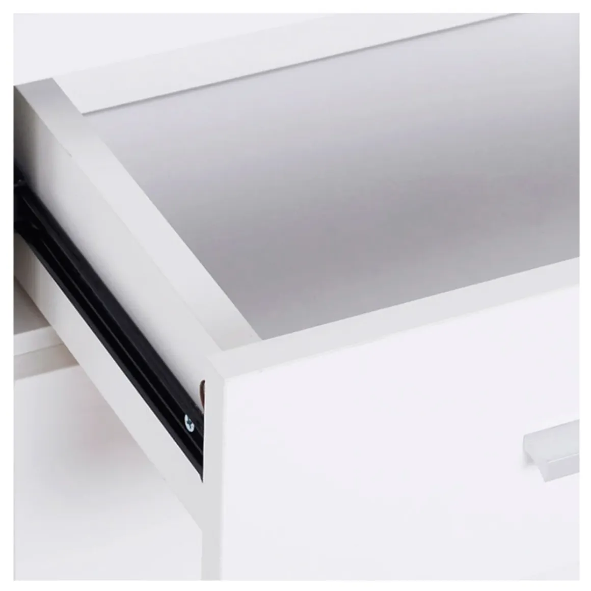 Armario auxiliar Homcom 3 armarios + 2 cajones blanco 76x106x35 cm