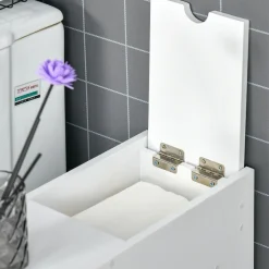 Armario auxiliar Lohia Homcom 2 cajones blanco 58x17x48 cm