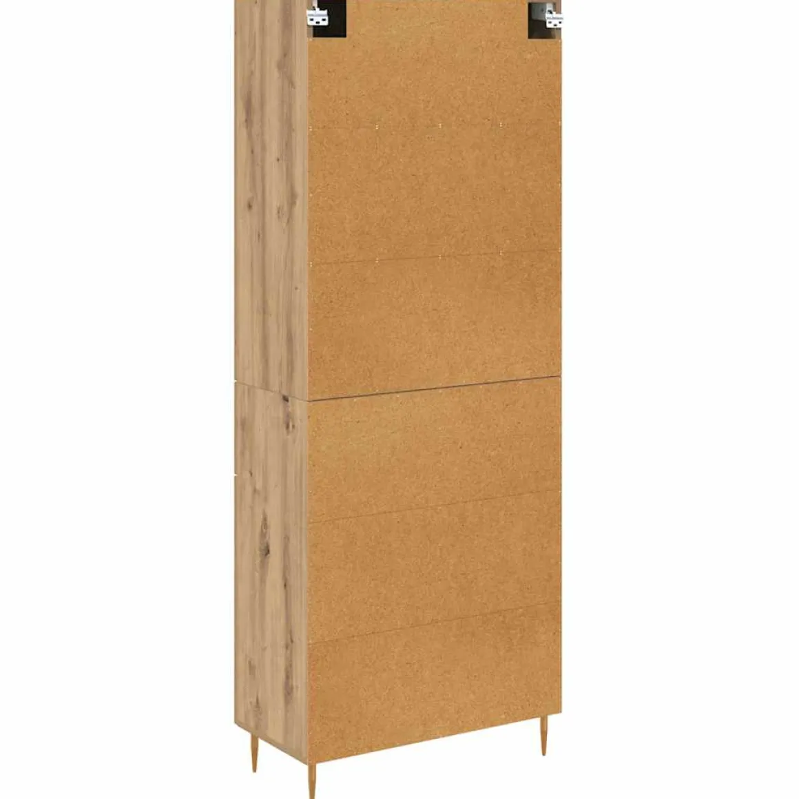 Armario auxiliar Mercedes 4 puertas + 2 cajones roble 180x69,5x34 cm