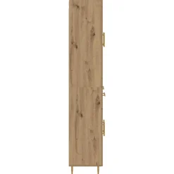 Armario auxiliar Mercedes 4 puertas + 2 cajones roble 180x69,5x34 cm