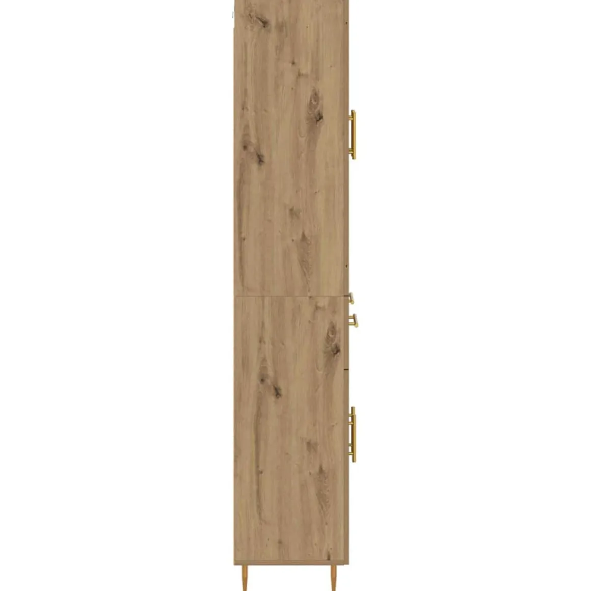 Armario auxiliar Mercedes 4 puertas + 2 cajones roble 180x69,5x34 cm