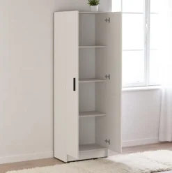Armario auxiliar New Aura 2 puertas + 4 compartimentos 180x60x34,4 cm