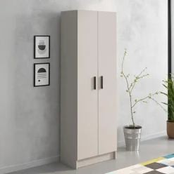 Armario auxiliar New Aura 2 puertas + 4 compartimentos 180x60x34,4 cm