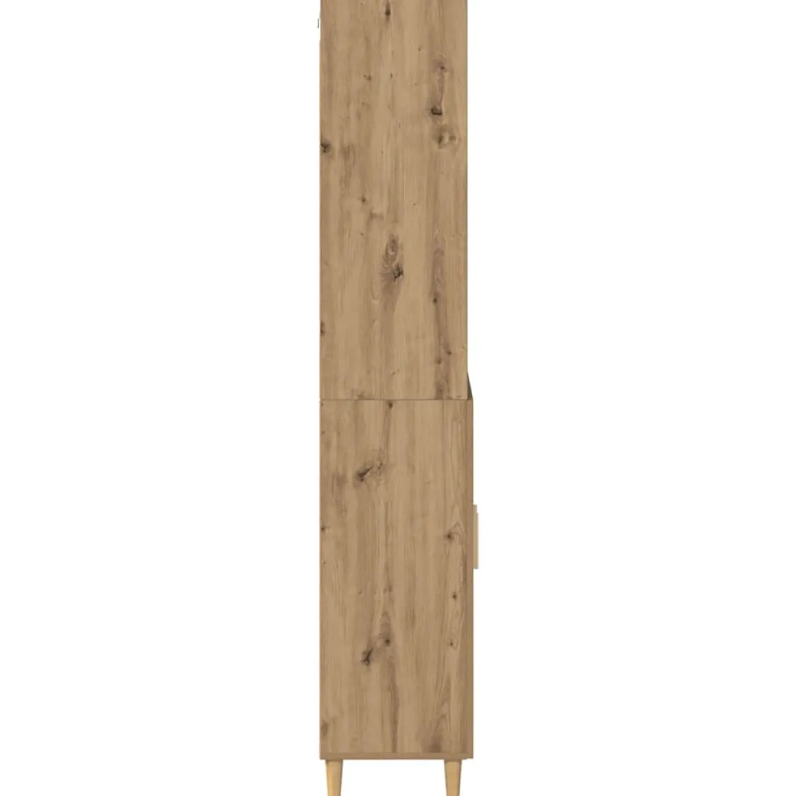 Armario auxiliar Nuria 2 puertas + 3 estantes roble 180x69,5x34 cm