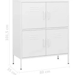 Armario auxiliar Offix 4 puertas con 2 estantes 101,5x80x35 cm