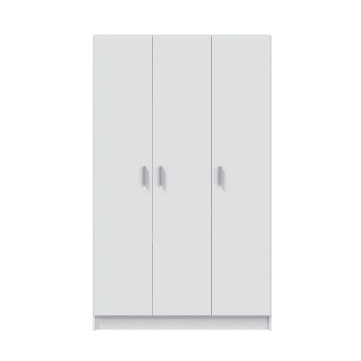 Armario auxiliar Use 3 puertas con escobero blanco 180x109x37 cm