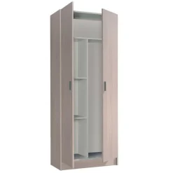 Armario auxiliar Use 2 puertas con escobero 180x73x37 cm