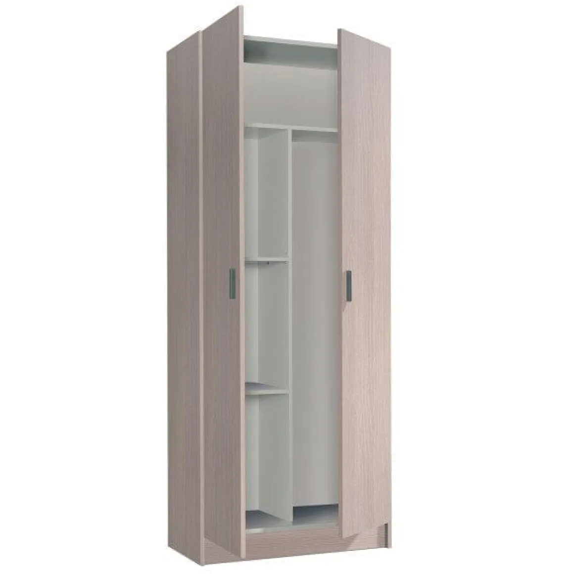 Armario auxiliar Use 2 puertas con escobero 180x73x37 cm