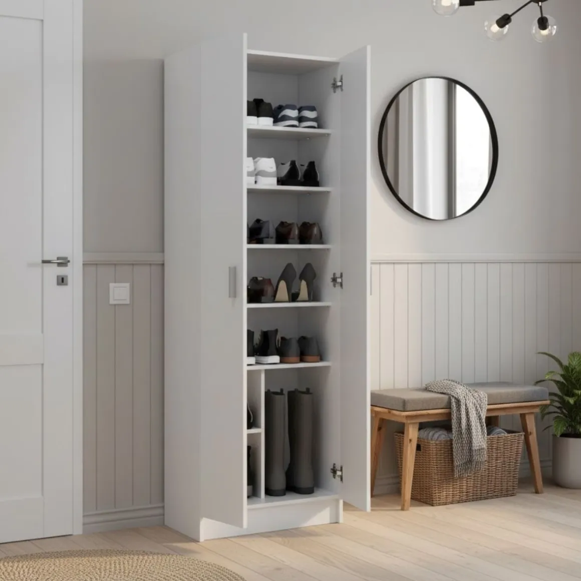 Armario auxiliar Use 2 puertas con estante 180x59x37 cm