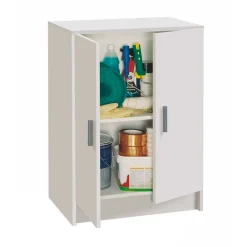 Armario auxiliar Use diseño bajo con 2 puertas blanco 80x59x37 cm