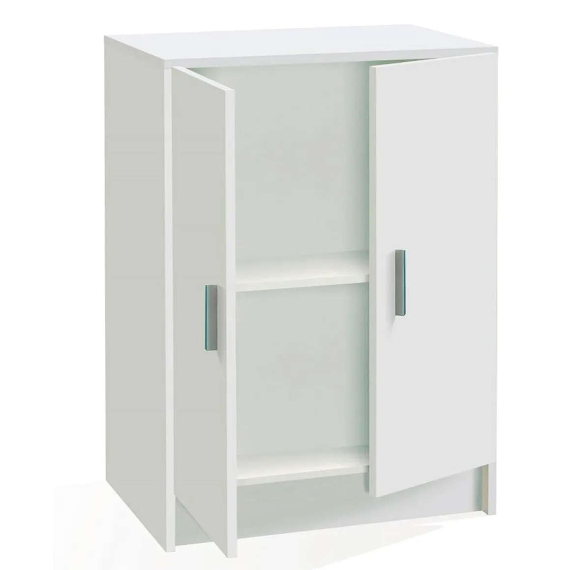 Armario auxiliar Use diseño bajo con 2 puertas blanco 80x59x37 cm