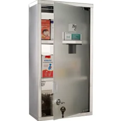 Armario botiquín Homcom 3 niveles acero inox 48x25x12 cm
