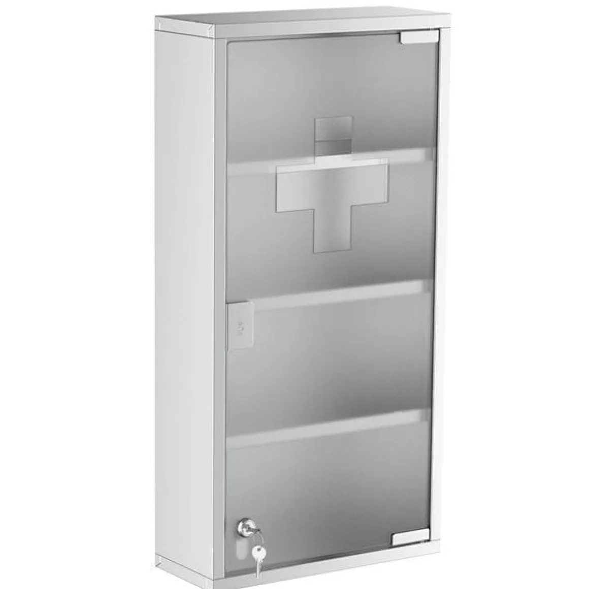 Armario botiquín Homcom 4 niveles acero inox 60x30x12 cm