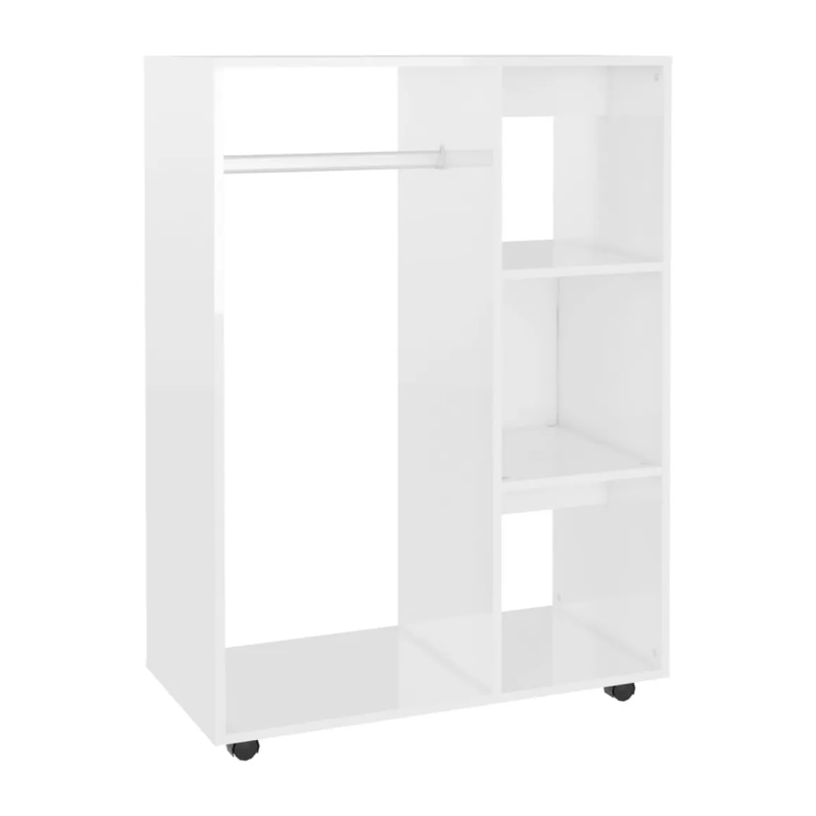 Armario Cavolo diseño sin puertas con ruedas 110x80x40 cm