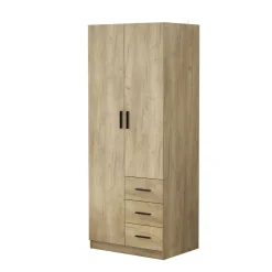 Armario Colorado 2 puertas con 3 cajones 200x80x58 cm
