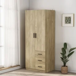 Armario Colorado 2 puertas con 3 cajones 200x80x58 cm