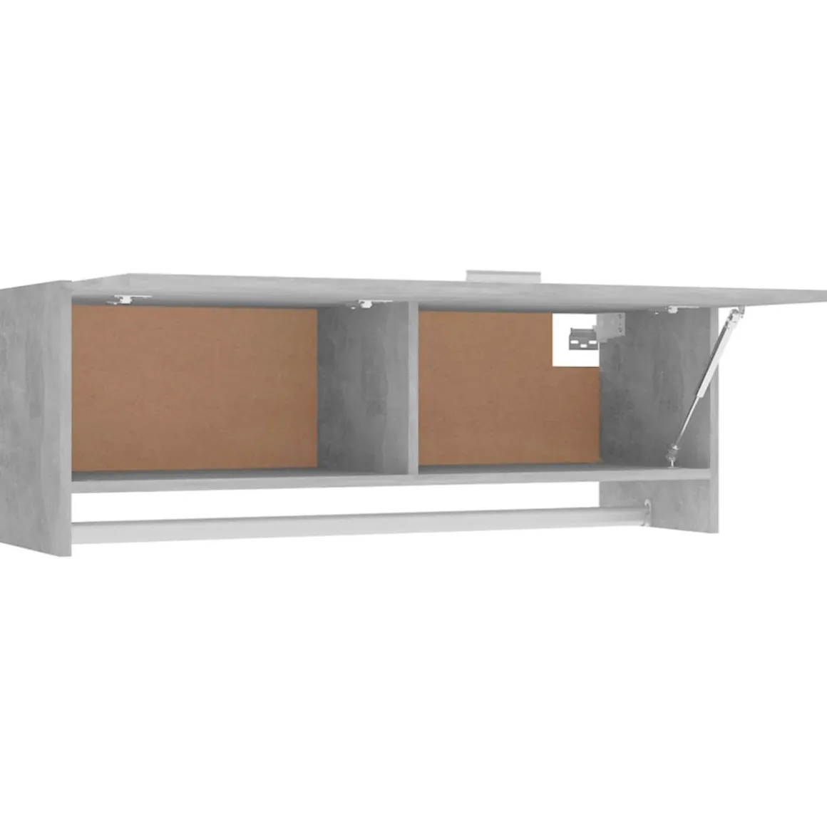 Armario compacto Apolo 1 puerta + 1 barra para colgar 35x100x32,5 cm