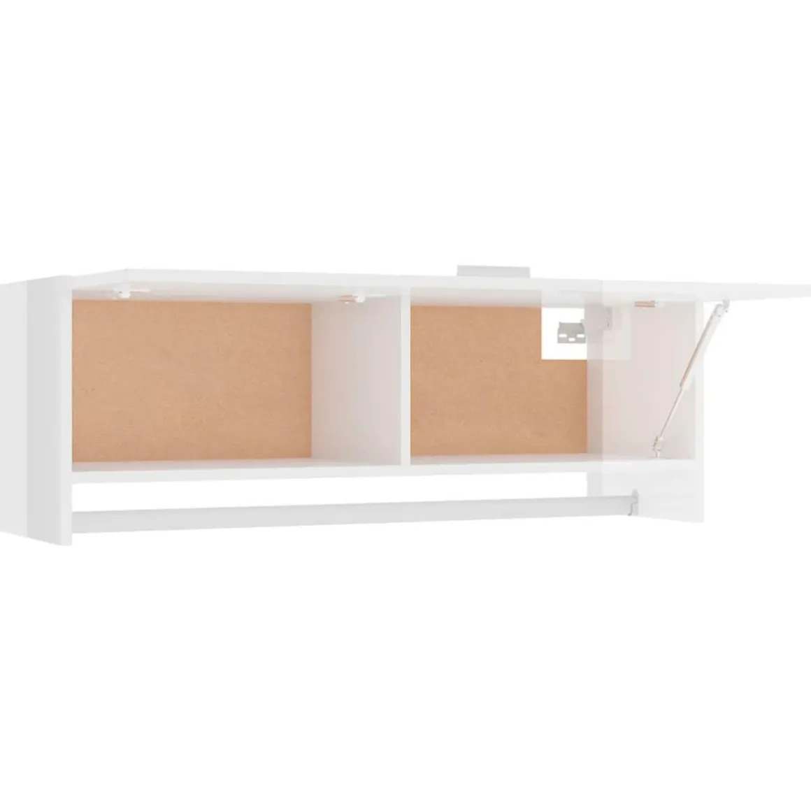 Armario compacto Apolo 1 puerta + 1 barra para colgar 35x100x32,5 cm
