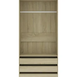 Armario Dafne sin puertas 2 cajones 200x100x50 cm