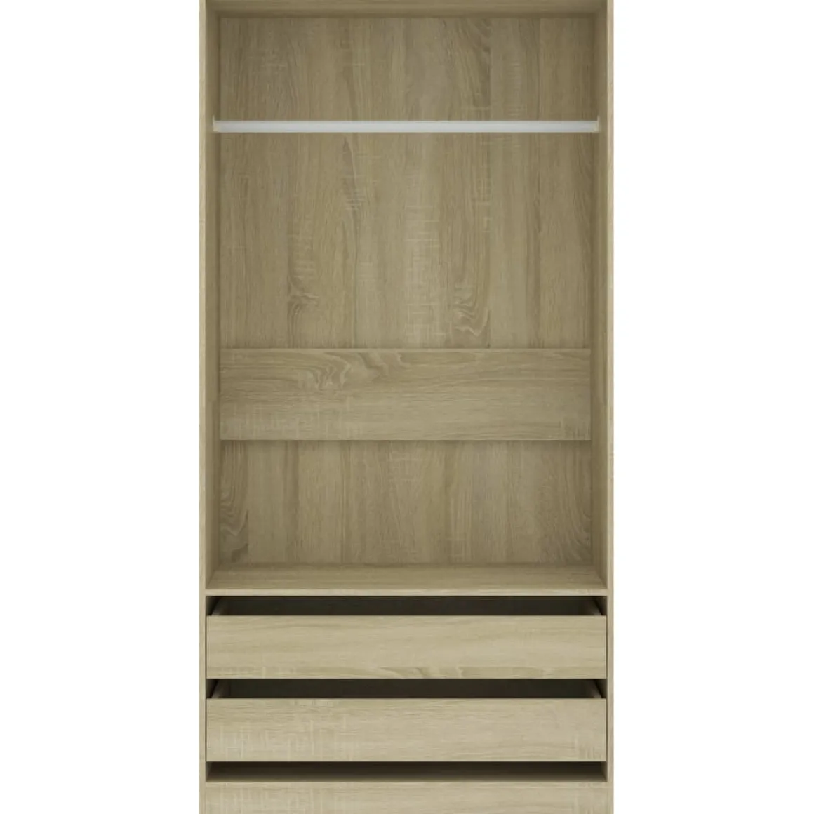Armario Dafne sin puertas 2 cajones 200x100x50 cm