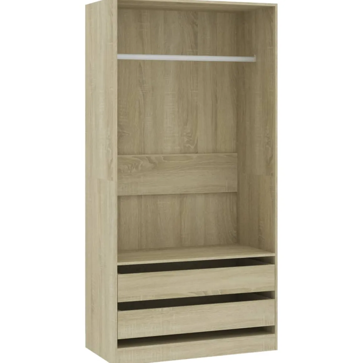 Armario Dafne sin puertas 2 cajones 200x100x50 cm