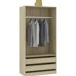 Armario Dafne sin puertas 2 cajones 200x100x50 cm